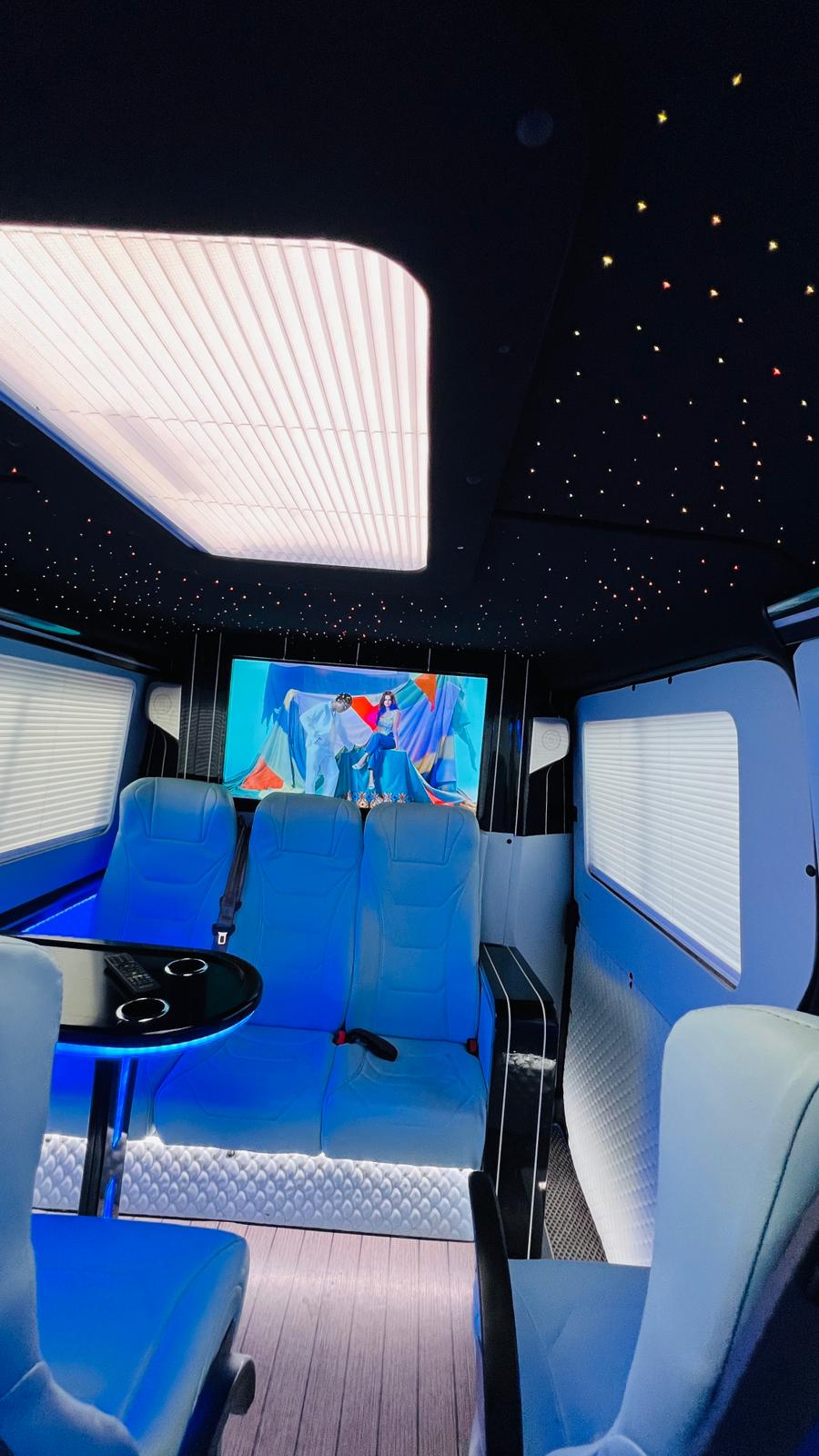 Мерседес Спринтер Luxury (9 мест) — салон