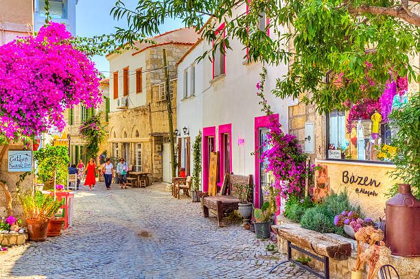 Alacati — restored stone houses