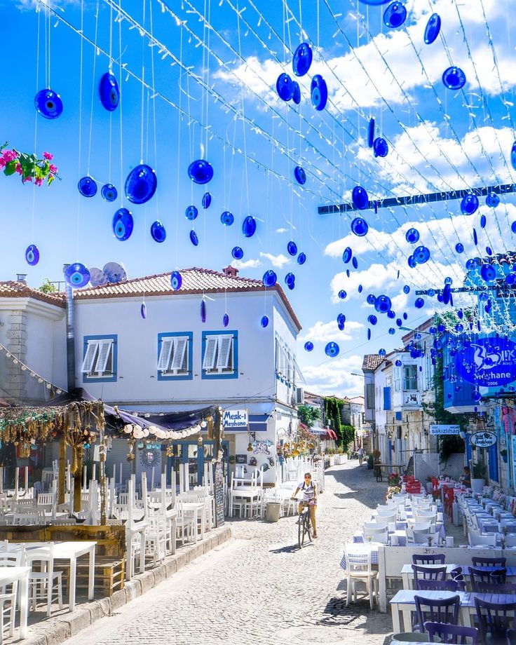 Alacati, Izmir — blue sky